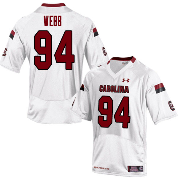 Men #94 M.J. Webb South Carolina Gamecocks College Football Jerseys Sale-White